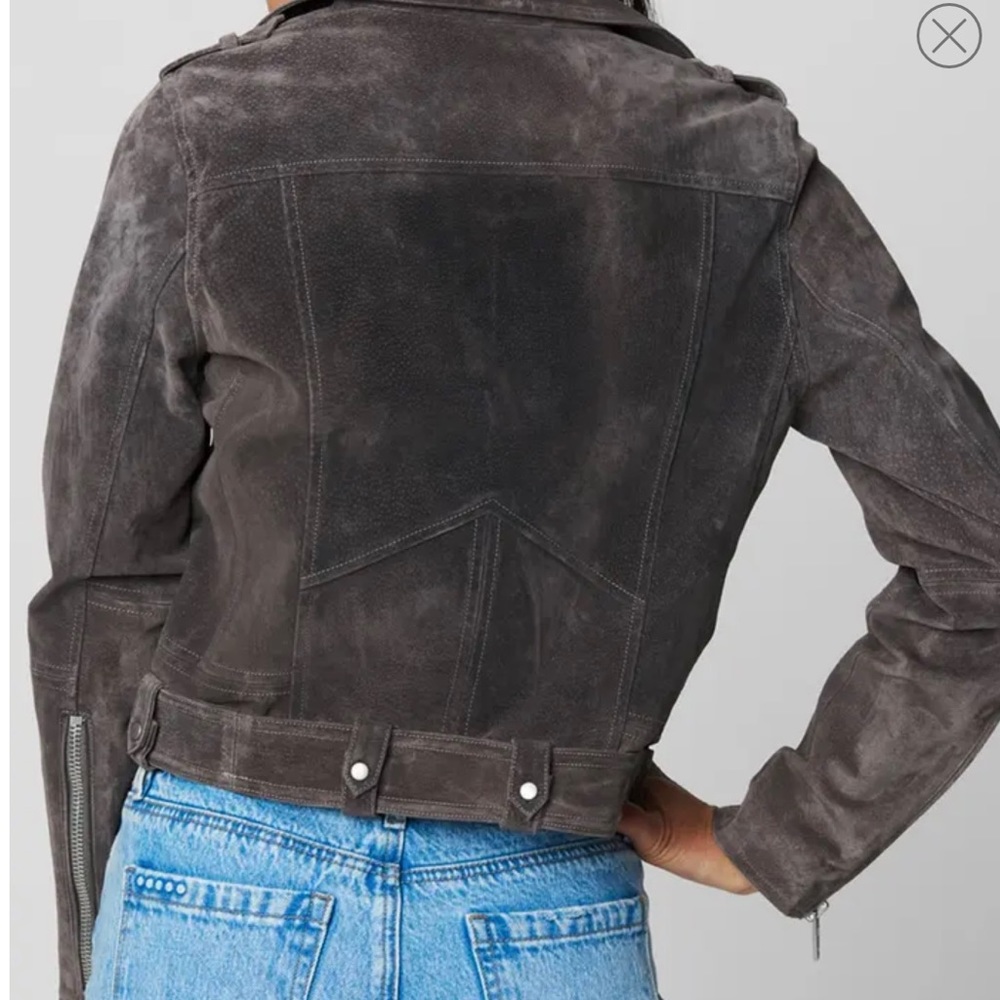 Blank NYC suede leather Moto